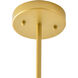 Canada 7 Light 18 inch Gold Chandelier Ceiling Light