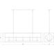 Euclid 10 Light 56 inch Matte Black Linear Chandelier Ceiling Light