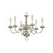 Fort Worth 6 Light 23.5 inch Satin Nickel Chandelier Ceiling Light