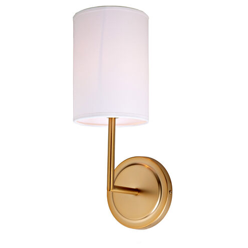 Elliot 1 Light 5 inch Satin Brass Wall Sconce Wall Light in Rubbed Brass