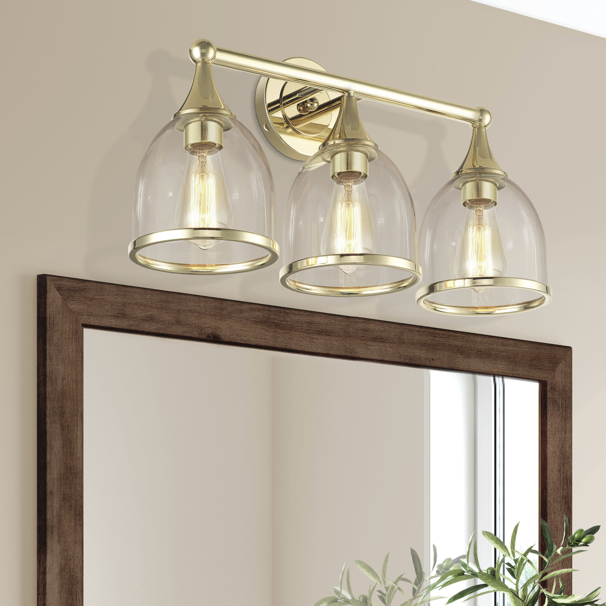 Ashridge 3 Light 24 inch Polished Brass Vanity Wall Sconce Wall Light