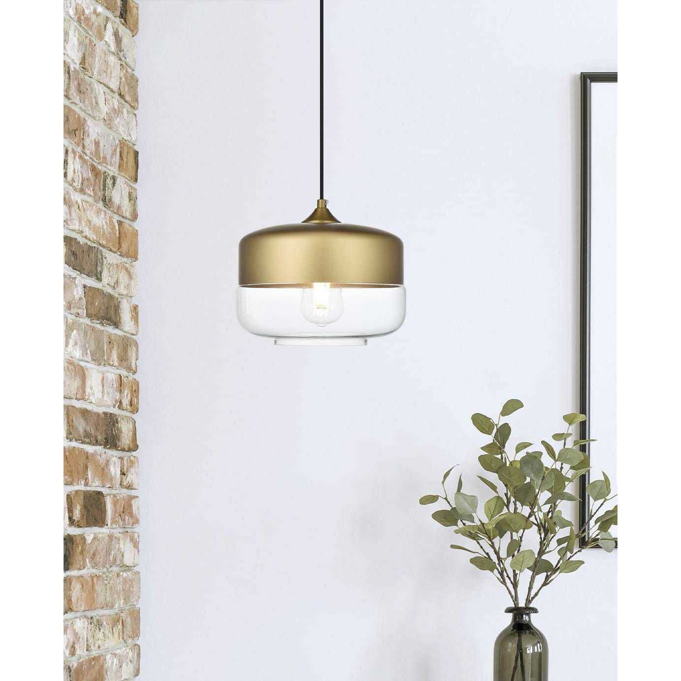 Ashwell 1 Light 10 inch Satin Gold Pendant Ceiling Light