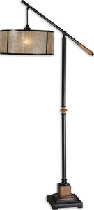 Penelope 62 inch 150 watt Aged Black Lamps Portable Light
