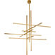 Sean Lavin Cityscape 7 Light 56.9 inch Natural Brass Chandelier Ceiling Light