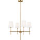 TOB by Thomas O'Brien Baker 4 Light 26.00 inch Chandelier