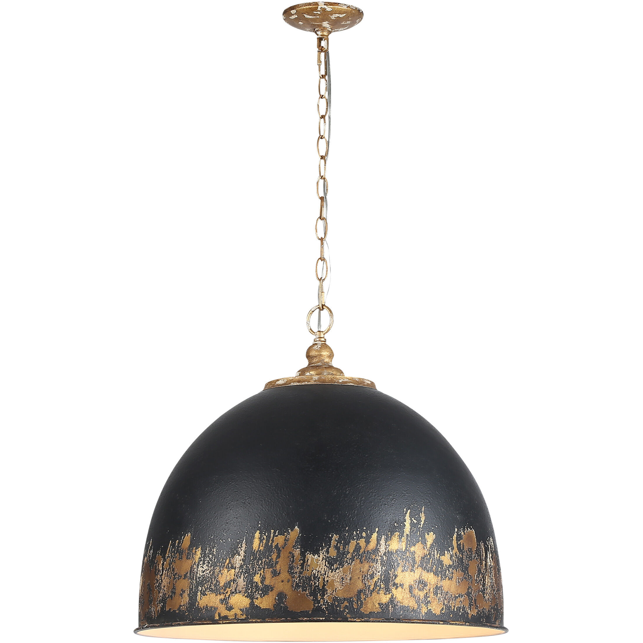 Alison Pendant Ceiling Light in Weathered Black Iron