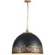 Alison Pendant Ceiling Light in Weathered Black Iron