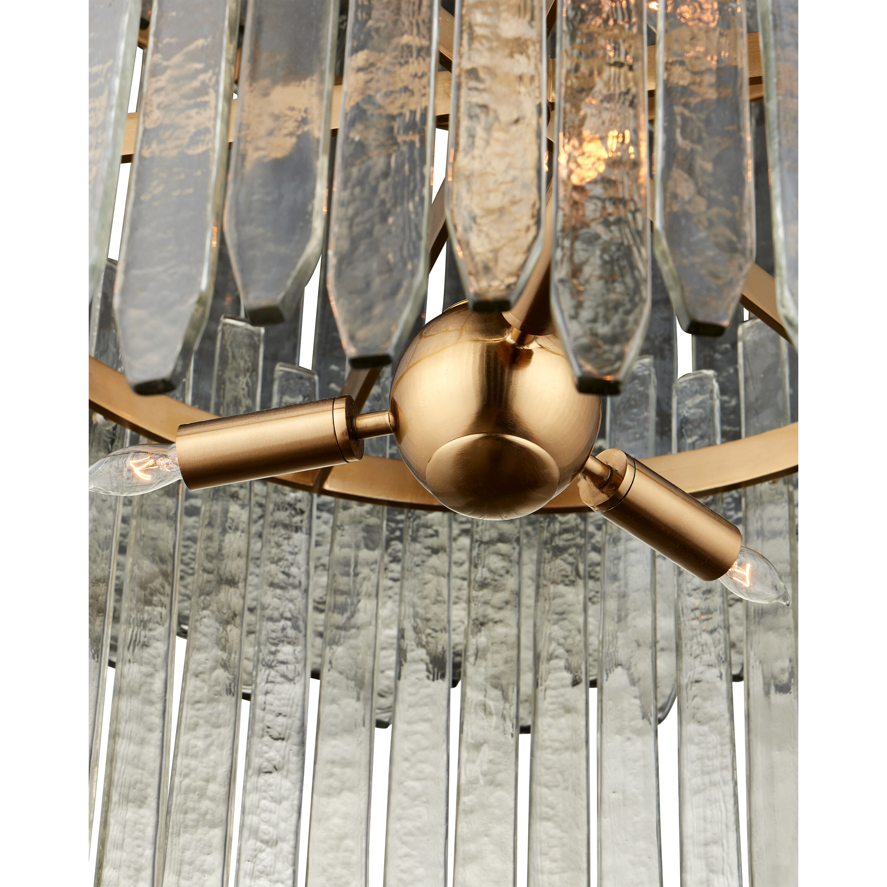 Electra 9 Light 29 inch Clear/Antique Brass Chandelier Ceiling Light