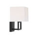 Modern 1 Light 8 inch Matte Black Wall Sconce Wall Light