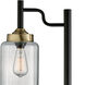 Luken 60.5 inch 60 watt Black Floor Lamp Portable Light