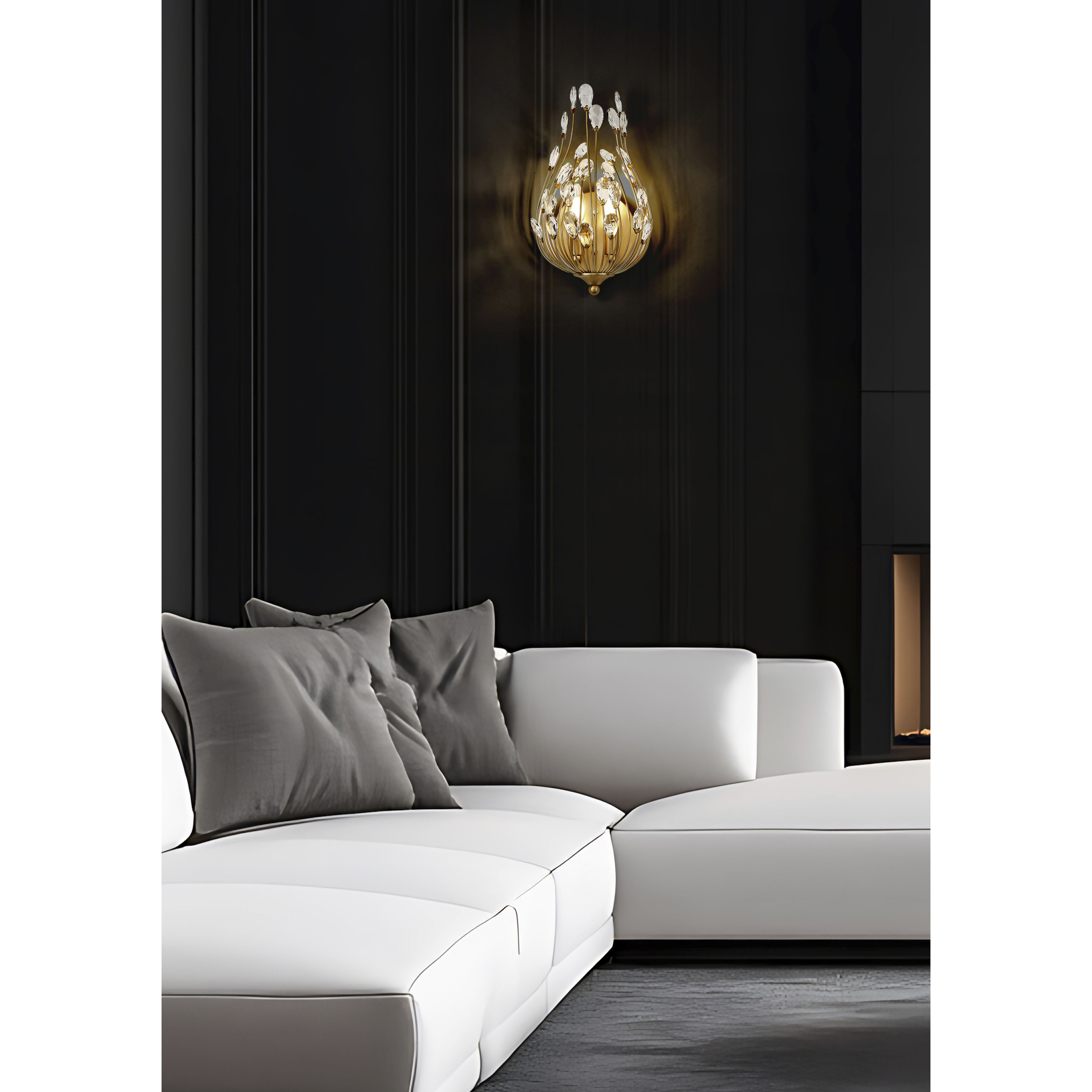 Gabriella Wall Sconce Wall Light in Modern Gold