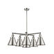 Franklin Restoration Appalachian LED 32 inch Polished Nickel Chandelier Ceiling Light, Franklin Restoration