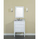 Manhattan 24 inch White Bathroom Vanity Wall Light