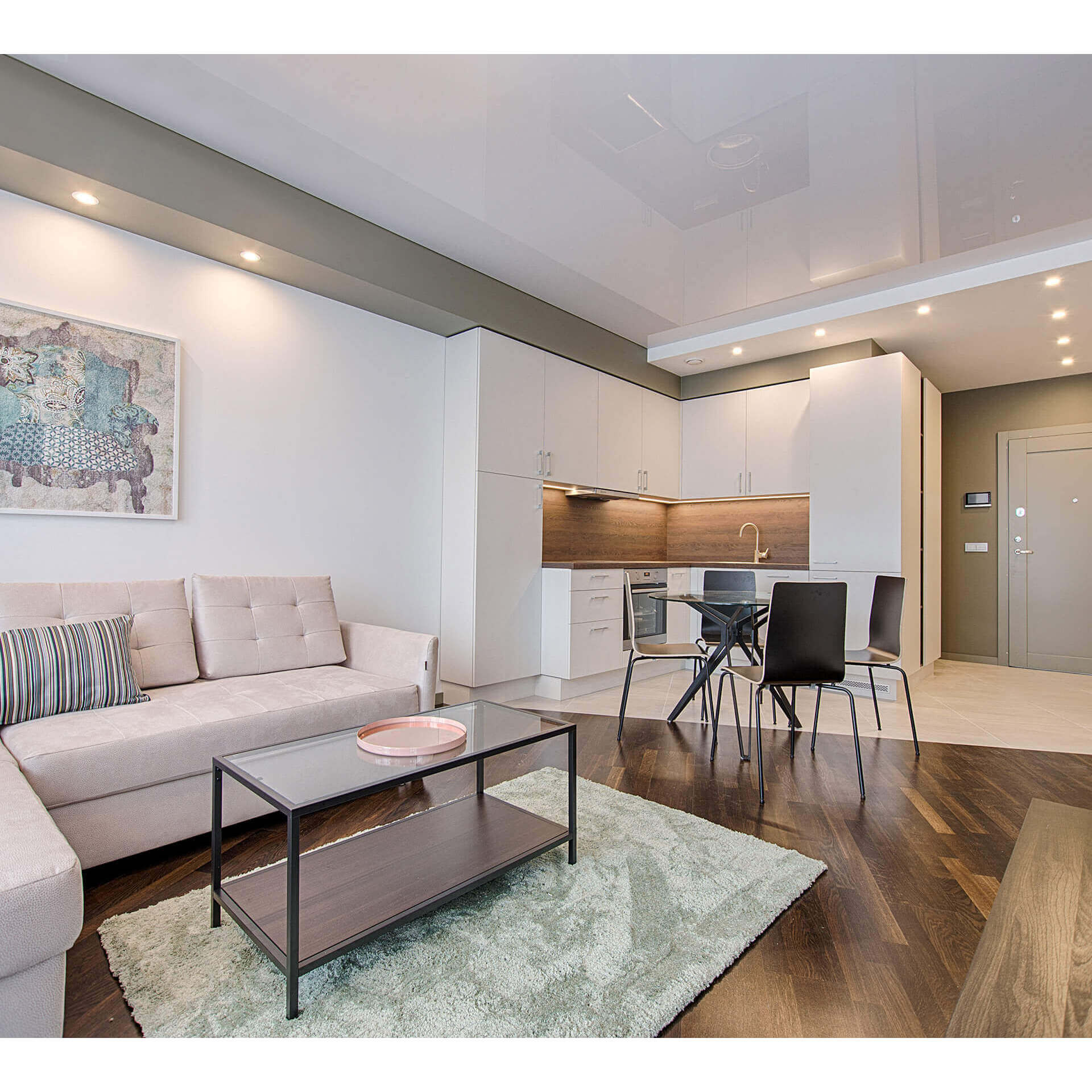 Round Black Recessed Gimbal Light, Round