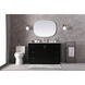 Hayes 54 X 22 X 35 inch Black Vanity Sink Set