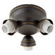Salon LED Oiled Bronze Fan Light Kit