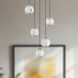 Marni LED 15.25 inch Natural Brass Multi Pendant Ceiling Light