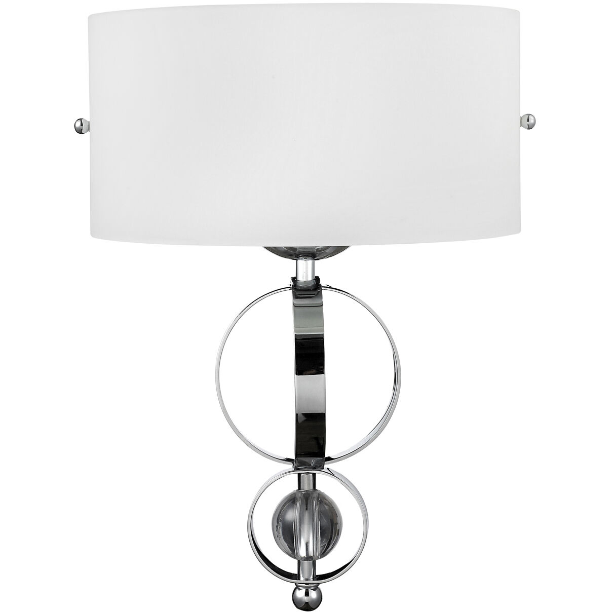 Cerchi 1 Light 12 inch Chrome Wall Sconce Wall Light, Damp