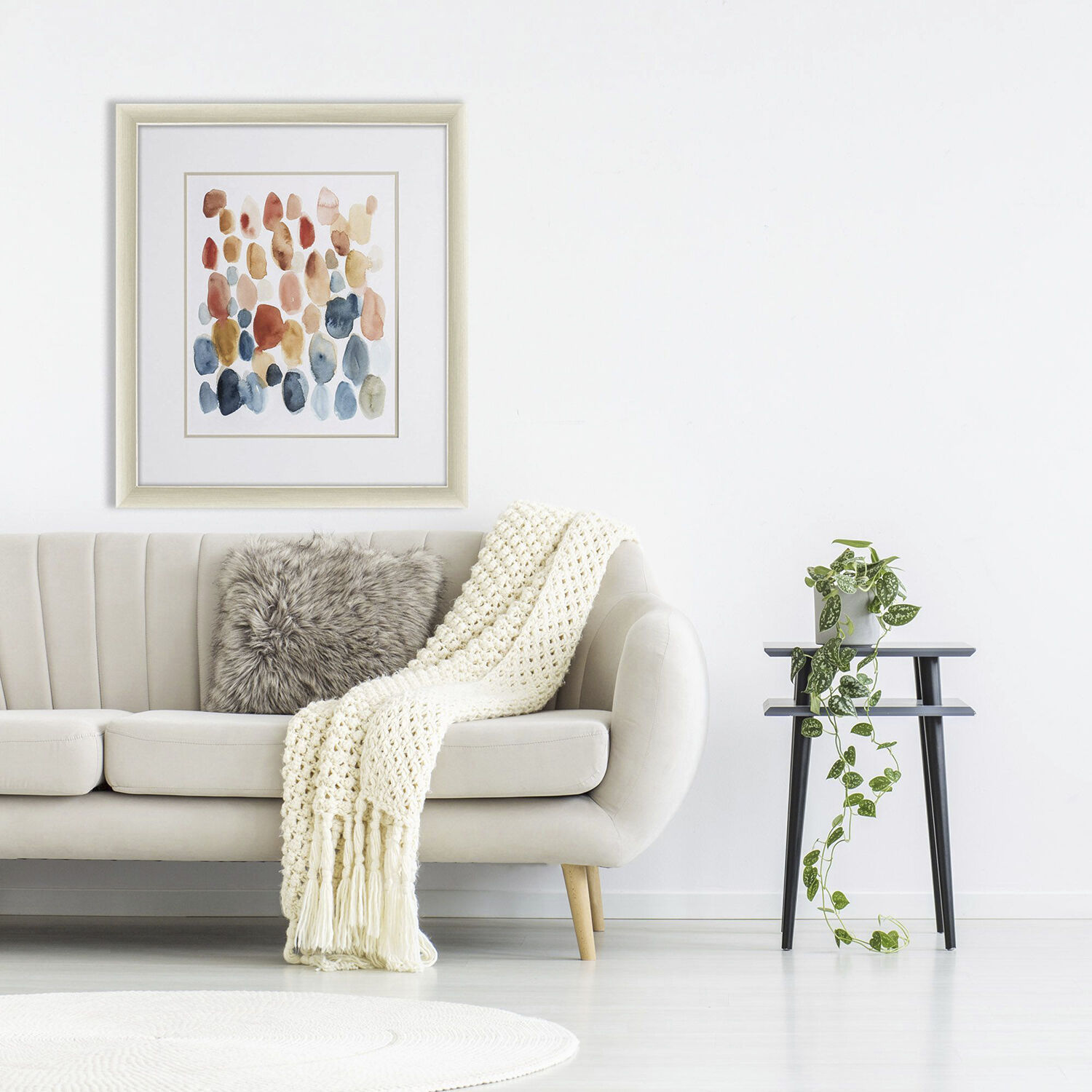 Citrus Season Blue and Orange Framed Art, Propac