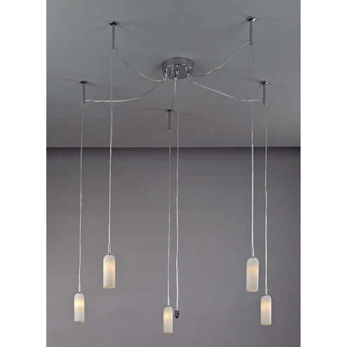 Chrome 5 Light Chrome Chandelier Ceiling Light