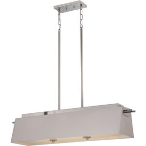 Claire LED 40 inch Polished Nickel Island Pendant Ceiling Light