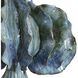 Ruffle Up 23 inch 150 watt Blue and Green and Brown Glaze with Antique Brass Table Lamp Portable Light