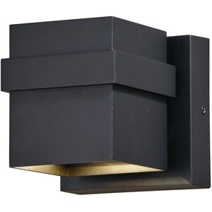 Lavage LED 5 inch Textured Black Outdoor Wall