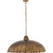 Zinnia 1 Light 36 inch Antique Brass Pendant Ceiling Light