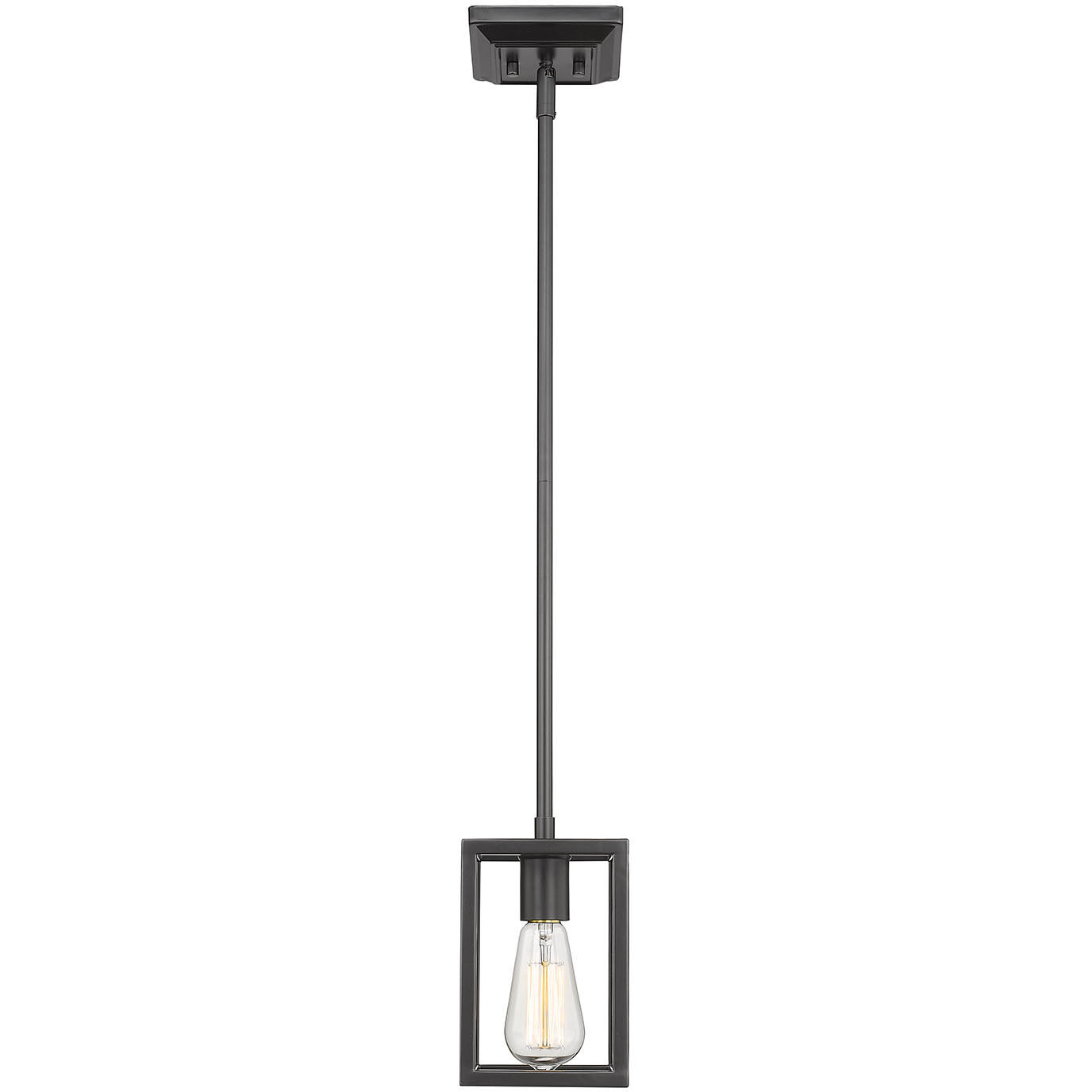 Wesson Pendant Ceiling Light in Matte Black