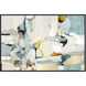 Abstract Multi and Blue and Yellow and Turquoise Canvas