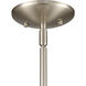 Grenville 1 Light 13 inch Brushed Nickel Pendant Ceiling Light in Matte White