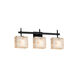 Alabaster Rocks 3 Light 23.5 inch Polished Chrome Vanity Light Wall Light in Rectangle, Incandescent