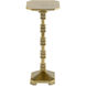 Pilare 23 X 10 inch Shiny Gold Drinks Table