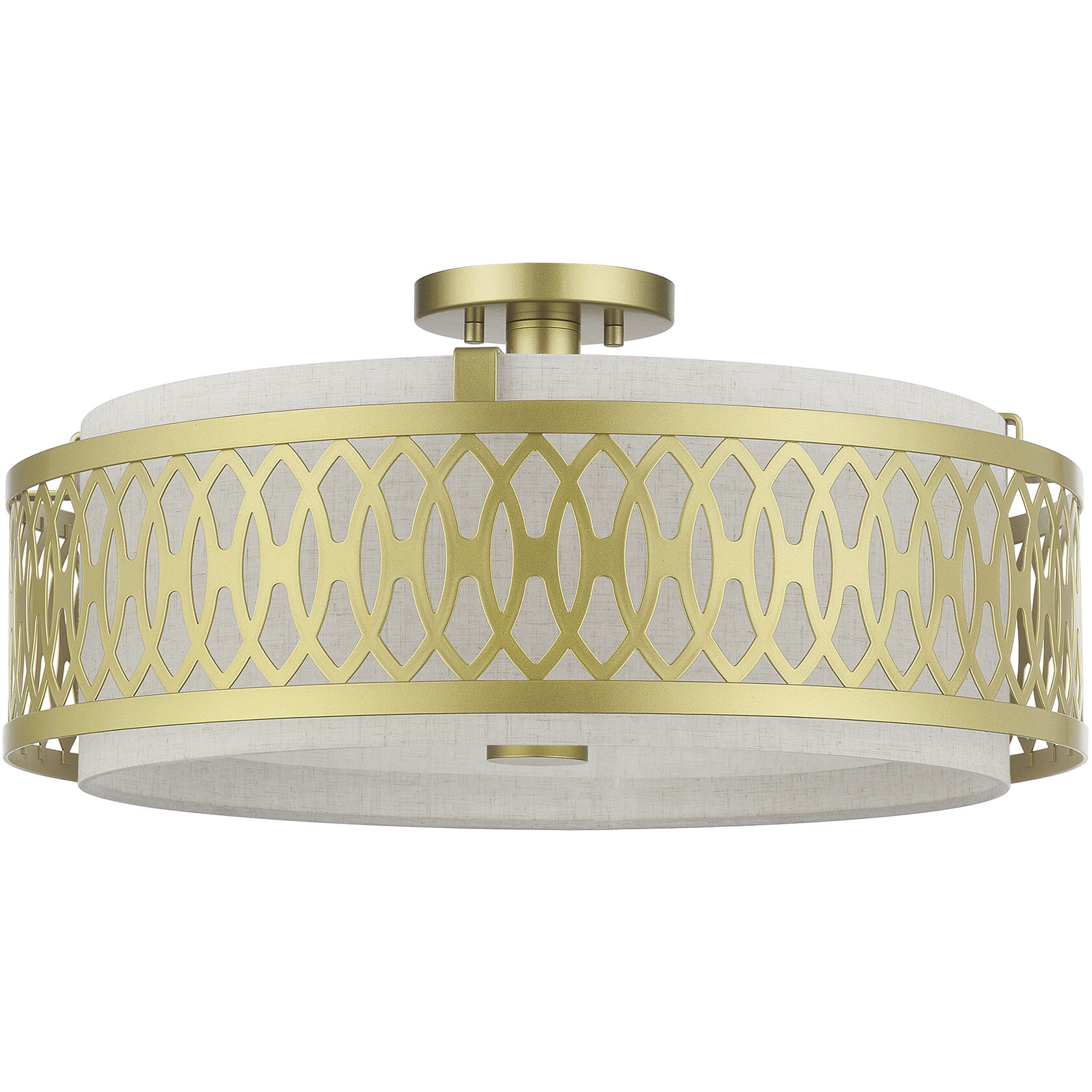 Vistaview 4 Light 21 inch Soft Gold Semi-Flush Ceiling Light