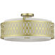 Vistaview 4 Light 21 inch Soft Gold Semi-Flush Ceiling Light