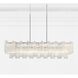 Addis 14 Light 51.75 inch Polished Chrome Linear Chandelier Ceiling Light in Tronchi Glass Clear