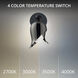 Elixir LED 6.8 inch Polished Black Nickel and Black Wall Sconce Wall Light in 4000K