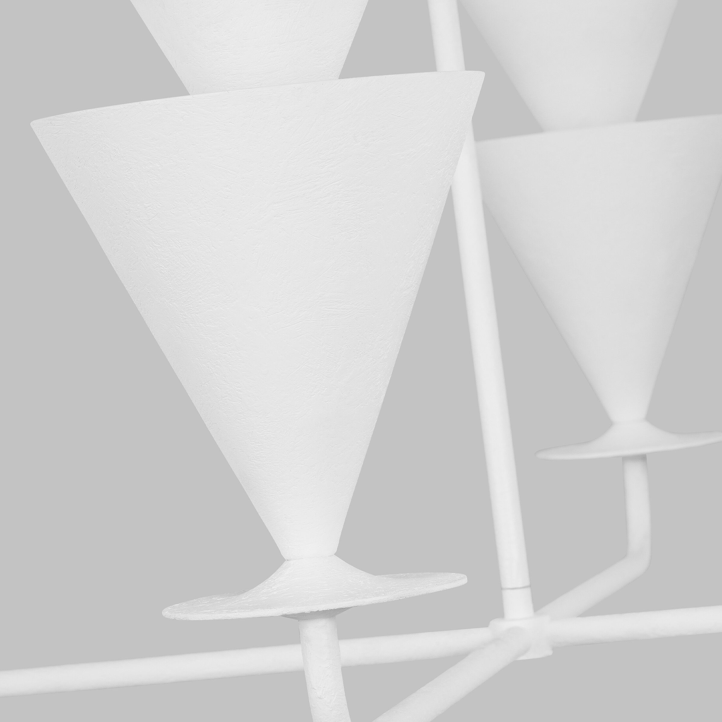 Christiane Lemieux Cornet 4 Light 36 inch Cast Plaster Chandelier Ceiling Light