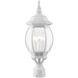 Frontenac 3 Light 21 inch Textured White Outdoor Post Top Lantern