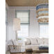 St. Barts 7 Light 33 inch Sugar White Chandelier Ceiling Light, Jamie Beckwith Collection