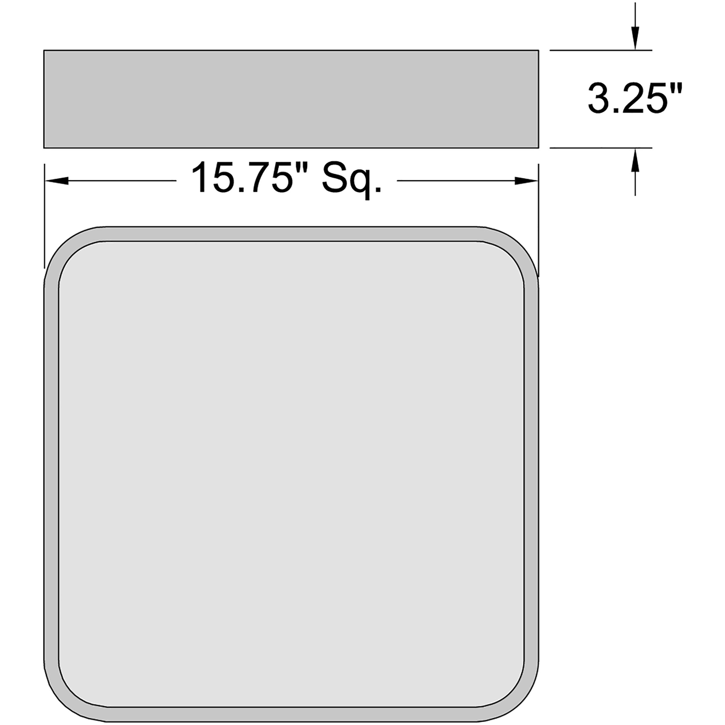 Granada LED 15.75 inch Satin and White Flush Mount Ceiling Light