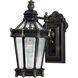 Stratford Hall 1 Light 15 inch Heritage/Gold Outdoor Wall Mount, Great Outdoors