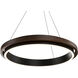 Delaney LED 36 inch Black and Dark Walnut Pendant Ceiling Light