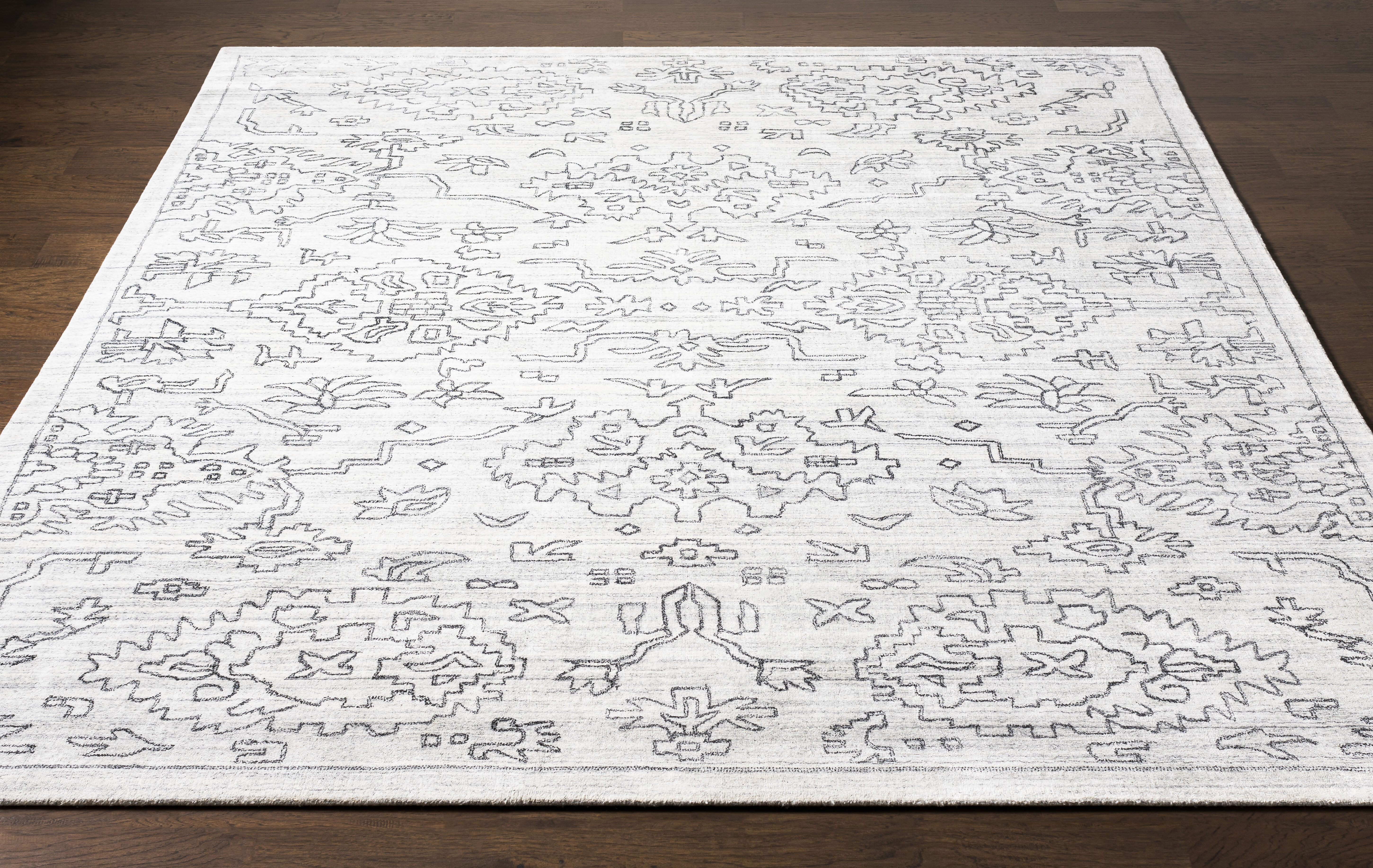 Hightower 168 X 120 inch White Rug in 10 x 14, Rectangle