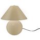 Portable 12 inch 120.00 watt Vanilla Gloss and Brushed Brass Portable Lamp Portable Light