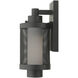 Nottingham 1 Light 12 inch Textured Black Outdoor Wall Lantern
