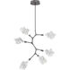 Blossom LED 31.8 inch Graphite Chandelier Ceiling Light in 2700K LED, Modern Vine