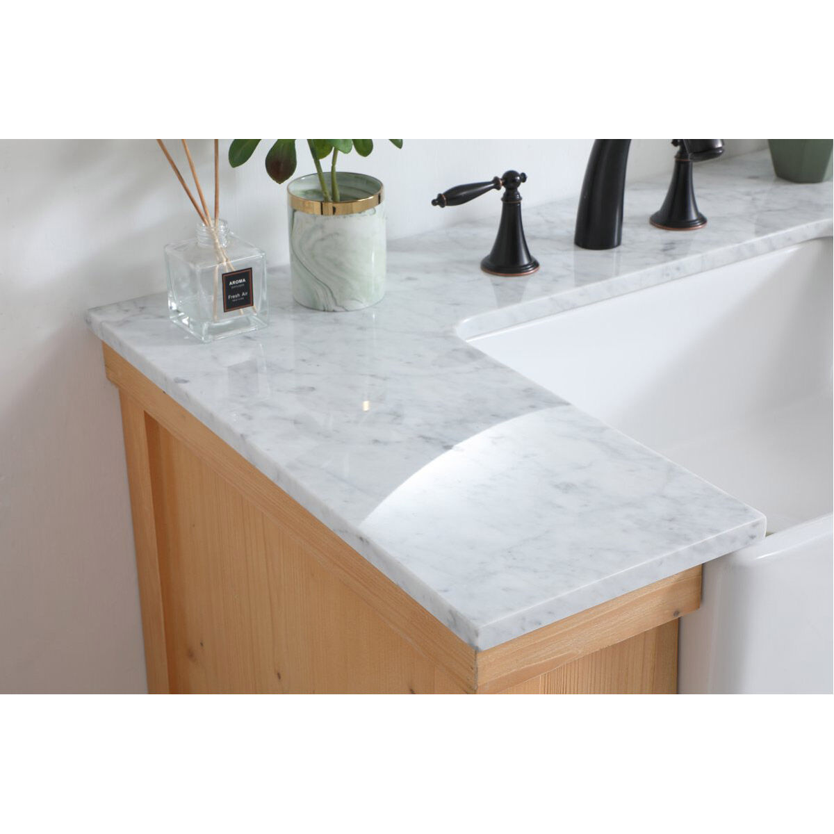 Clement 36 X 22 X 34 inch Natural Wood Bathroom Vanity Cabinet