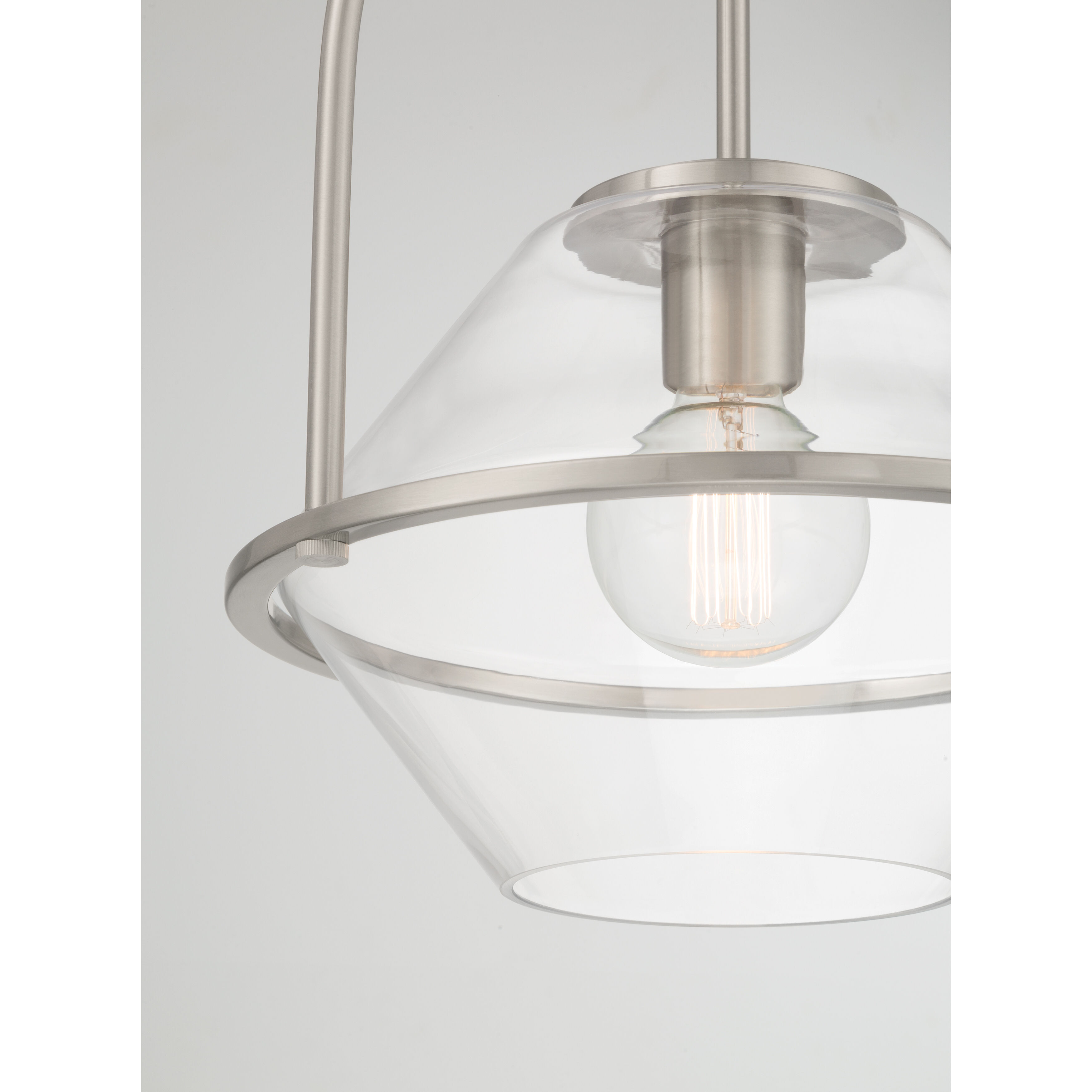 Coralyn 1 Light 13.25 inch Brushed Nickel Pendant Ceiling Light