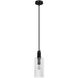 Gatz 1 Light 6 inch Matte Black Mini Pendant Ceiling Light